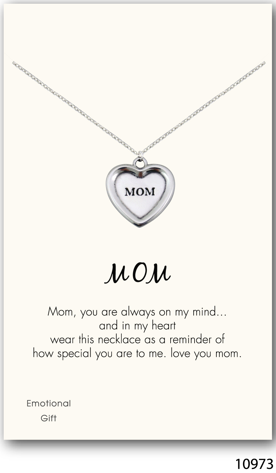 Mom silver pendant